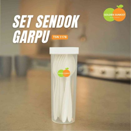 TSN 1178 - Tempat Sendok Garpu 6 pcs Putih