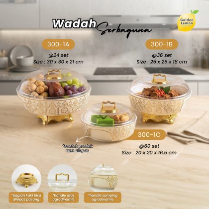 Wadah Tutup Bulat Serbaguna Series